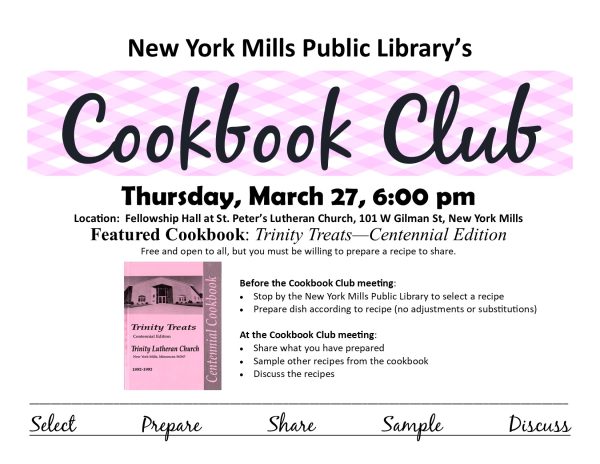 Cookbook Club event information