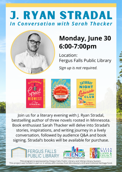 Author J. Ryan Stradal in conversation with Sarah Thacker